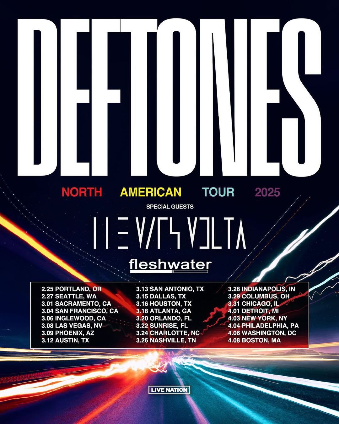 Deftones Announce North American Tour with The Mars Volta and Fleshwater
