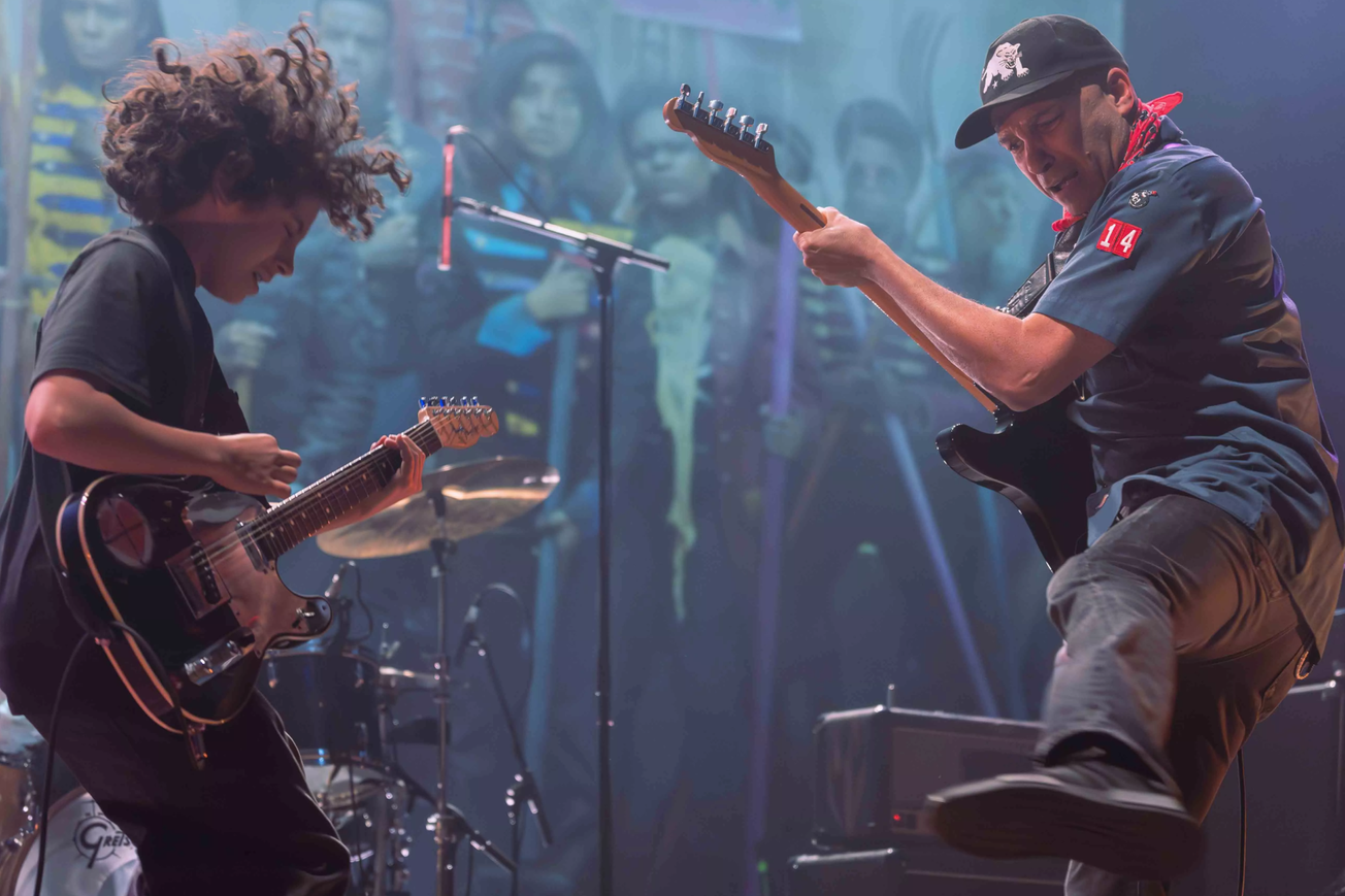 Tom Morello Performs With His Son Roman, members of Guns N' Roses, System Of A Down, And More At Californian Wildlife Benefit Shows