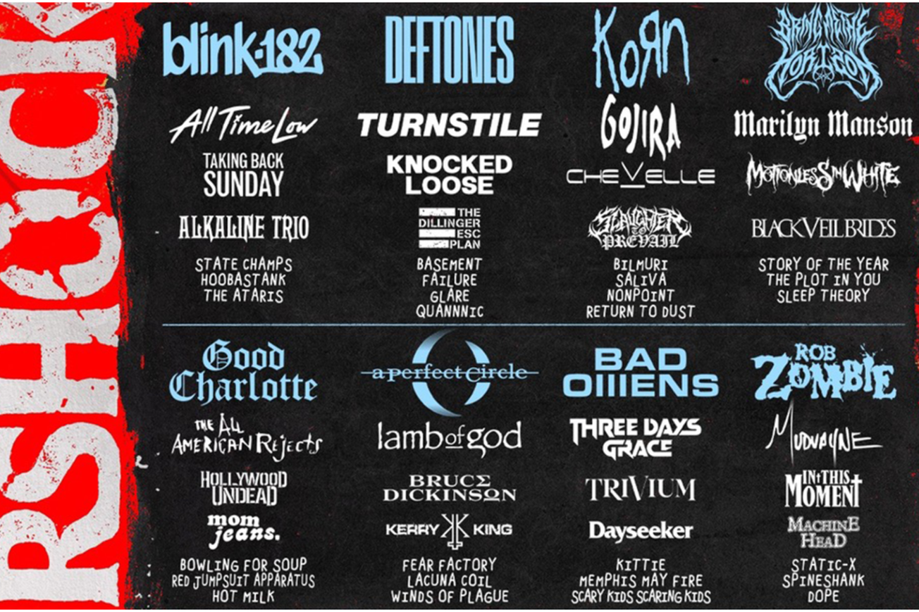 AFTERSHOCK LINEUP ANNOUNCED: Deftones, Korn, Bring Me The Horizon, A Perfect Circle, Rob Zombie, And More