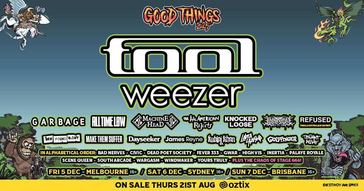 Tool, Machine Head, Knocked Loose and More Announced For Good Things Festival in Australia