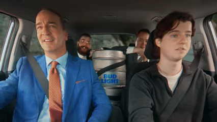 Peyton Manning, Post Malone, And Shane Gillis "Enjoy" Limp Bizkit In Bud Light Super Bowl Teaser