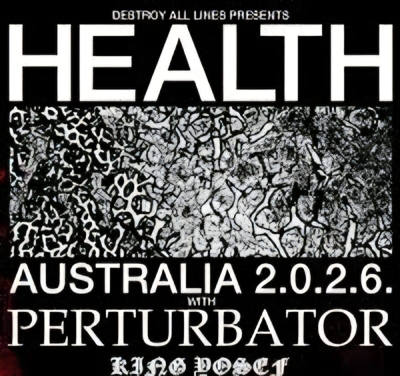 HEALTH Announces CONFLICT Down Under 2026 Tour
