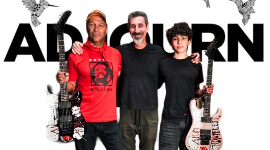 Tom Morello Announces New Single “ADJOURN IT” Featuring Serj Tankian and His 15 Year Old Son Roman Morello