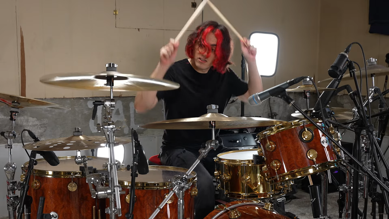 Motionless In White's Vinny Mauro Posts Drum Playthrough Of "Afraid Of The Dark"