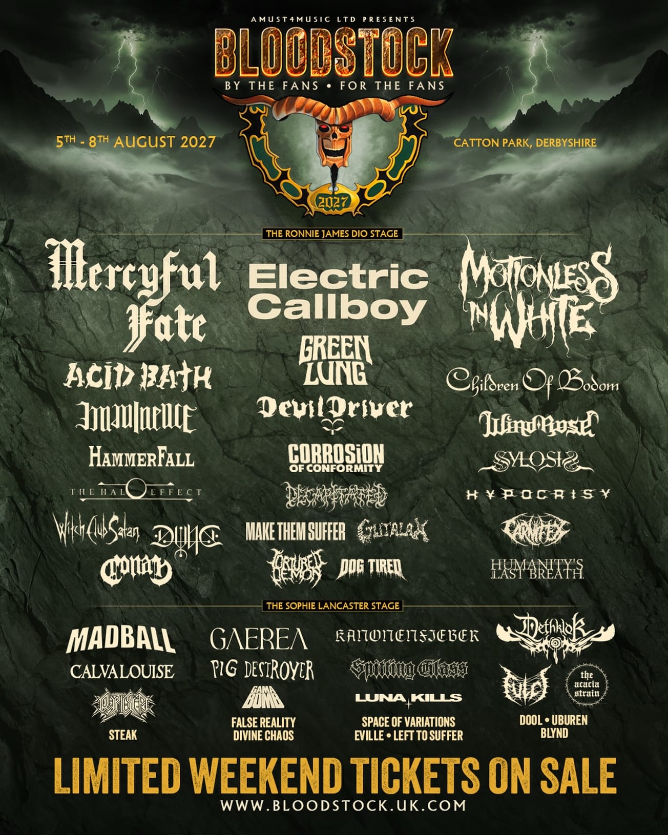 Bloodstock UK Releases First Wave of Bands For 2027 Lineup
